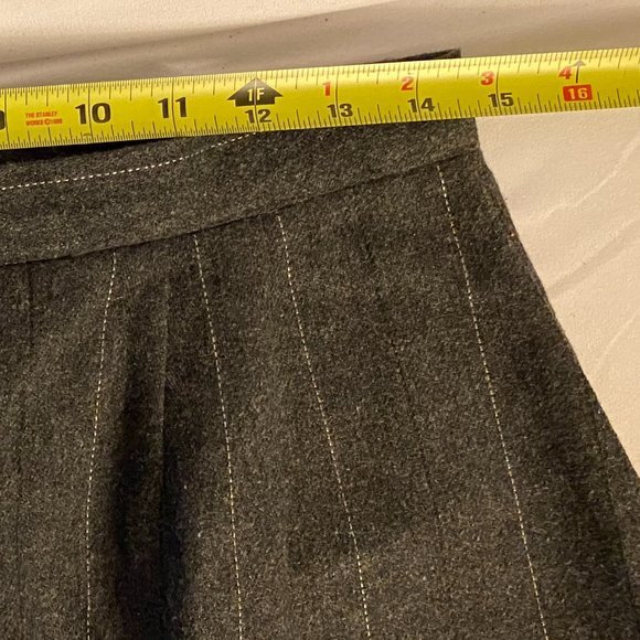 Vintage Ashley Brooke Women's Career Suit & Skirt Gray Pinstripes Button Down 12 - Picture 12 of 15